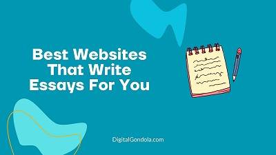 some good websites that write essays for you